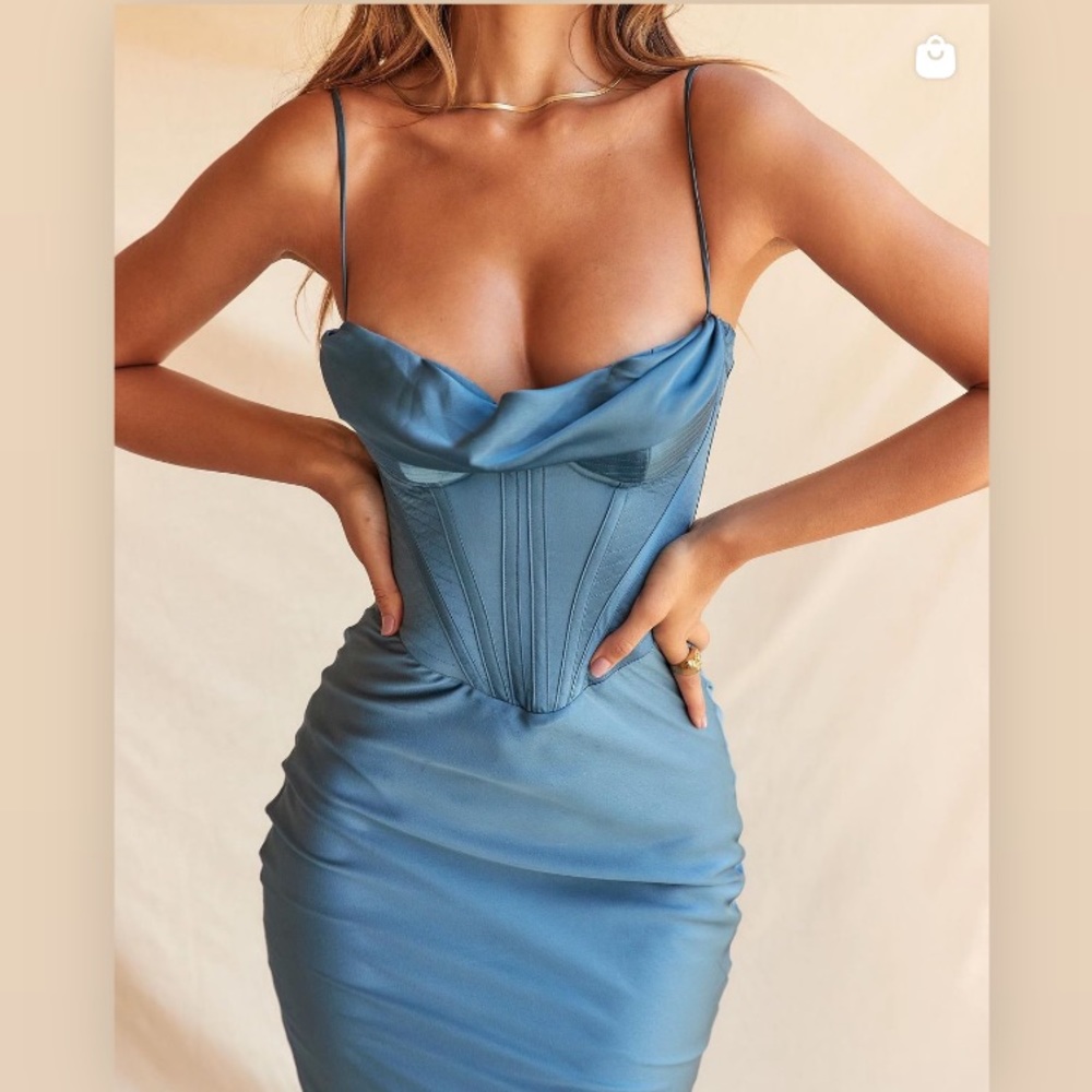 House of CB Blue Myrna Dress